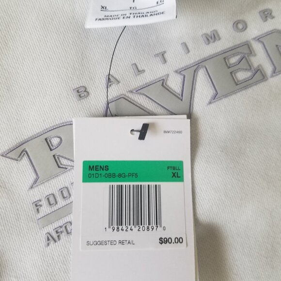 Baltimore Ravens Nike Edge Pack French Terry Club Pullover Hoodie - Gray - Picture 8 of 11